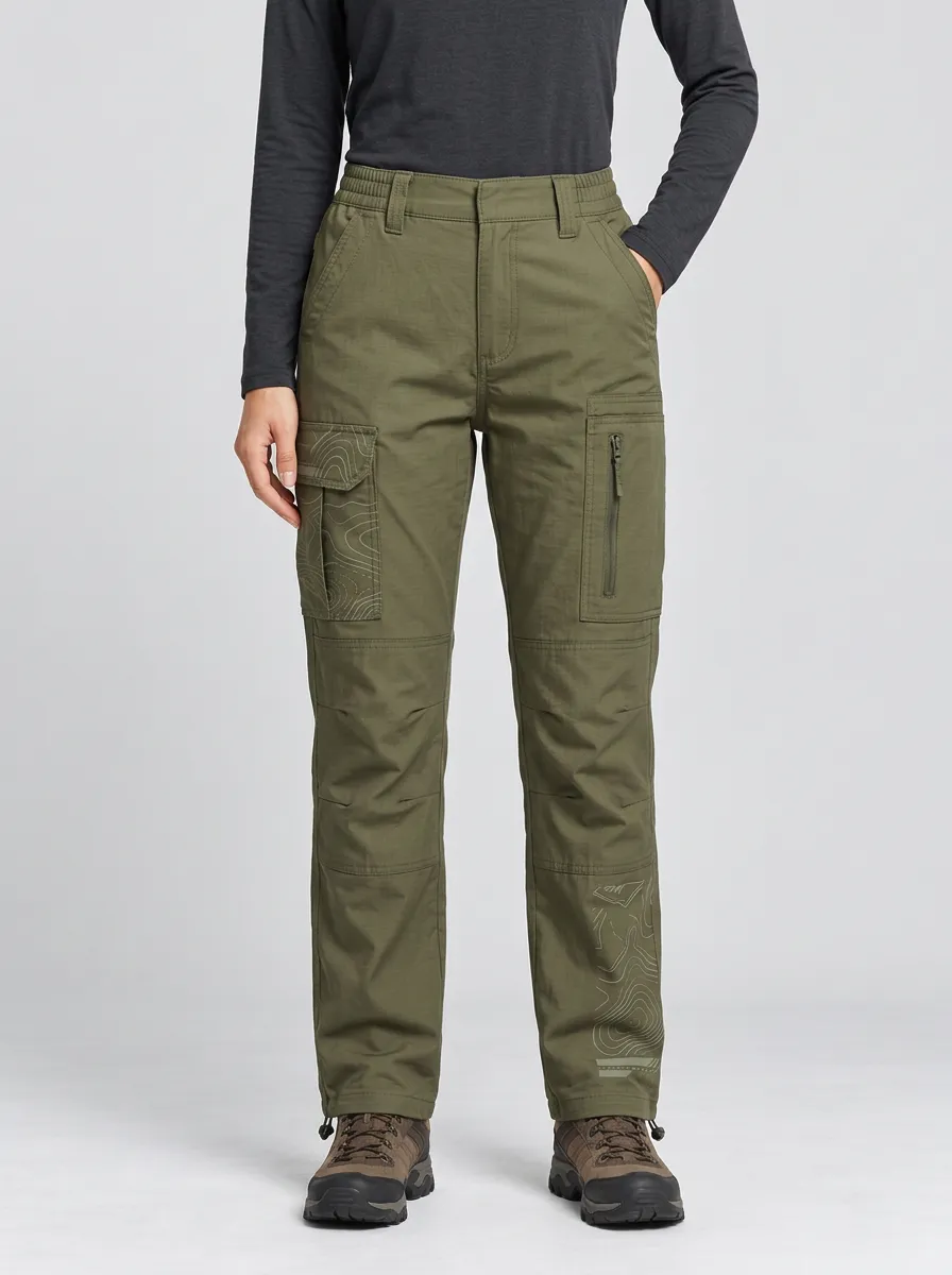 Unisex Trek Topographic Map Tactical Work Pants