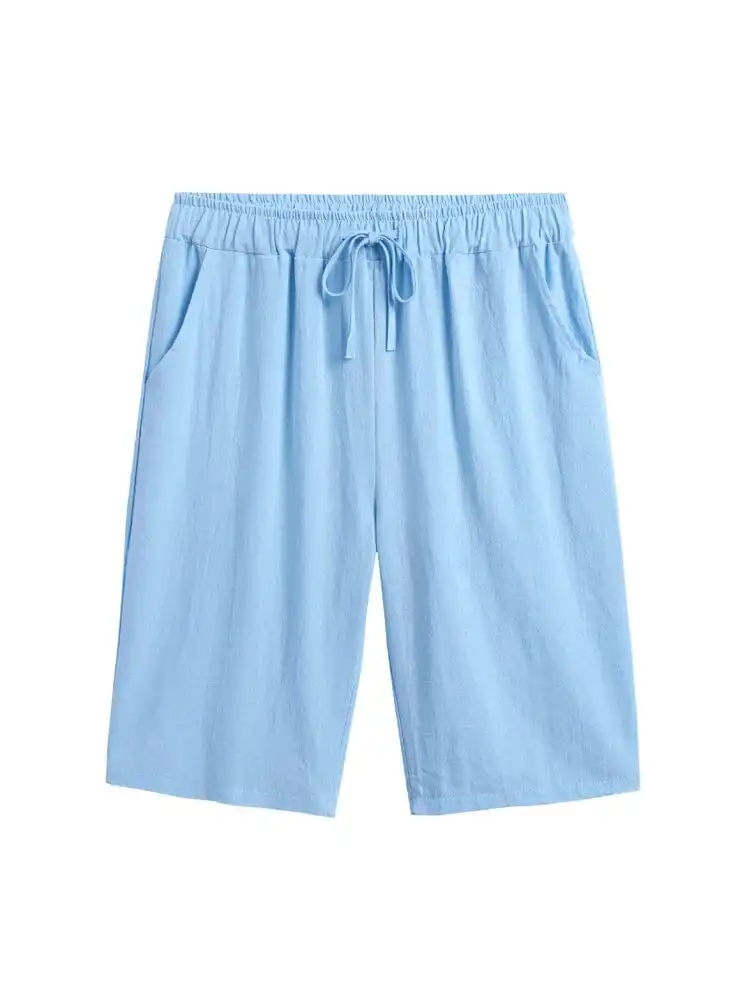 Men's Casual Cotton Drawstring Shorts