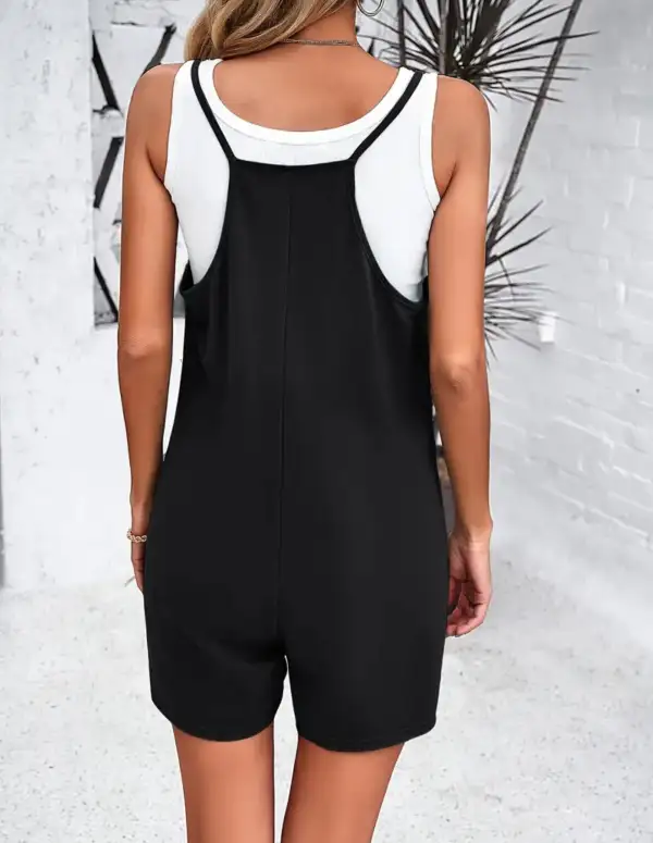 Black Short Romper