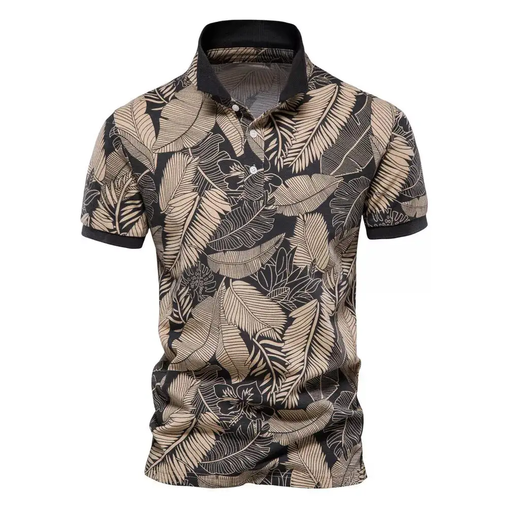 Refined Polo Collar Short Sleeve Polo Shirt