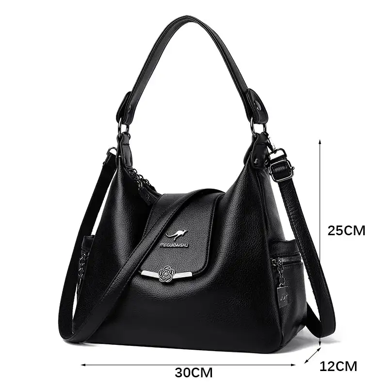 Classic Soft Zip-Top Crossbody Bag