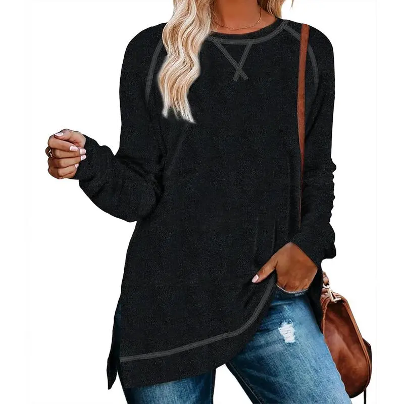 Tunic Tops for Women 2025 Long Sleeve Shirts for Leggings Loose Fit Sweaters
