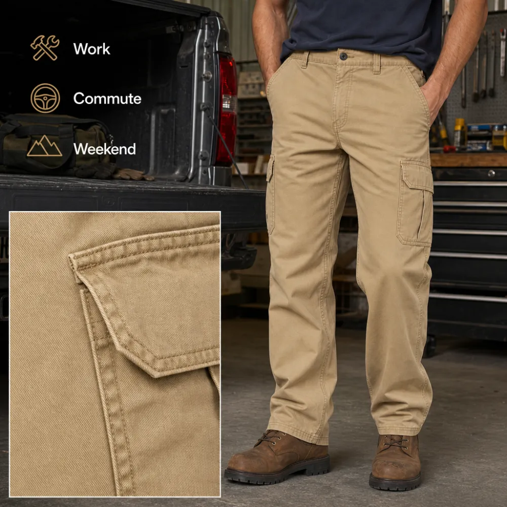 Men’s Relaxed Cargo Work Pants