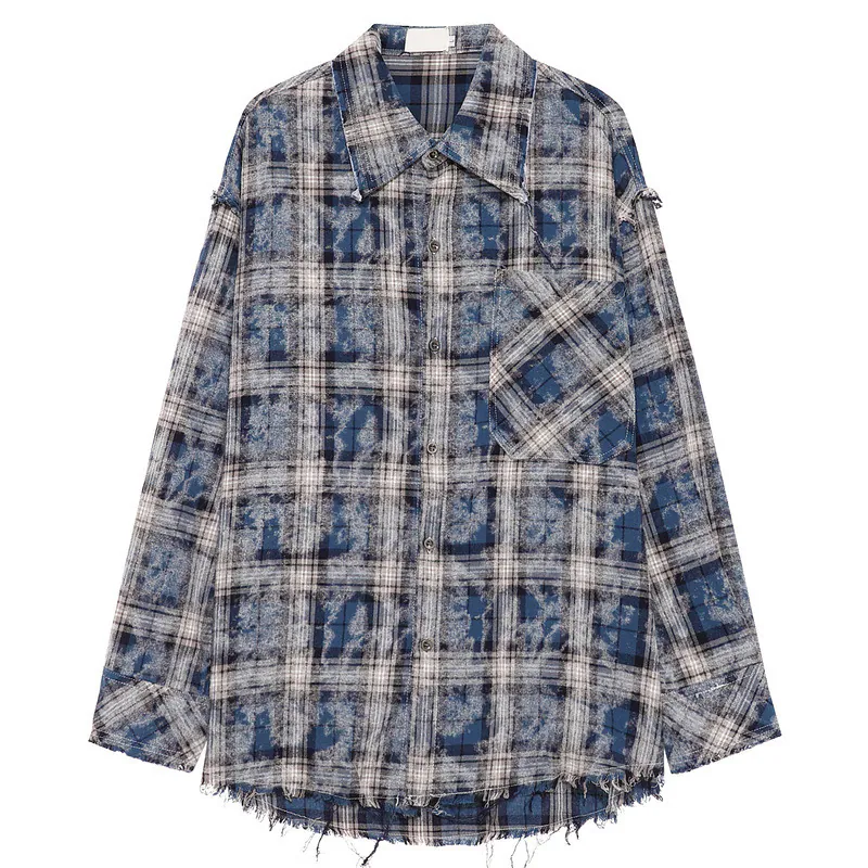 Vintage Plaid High-Street Shirt