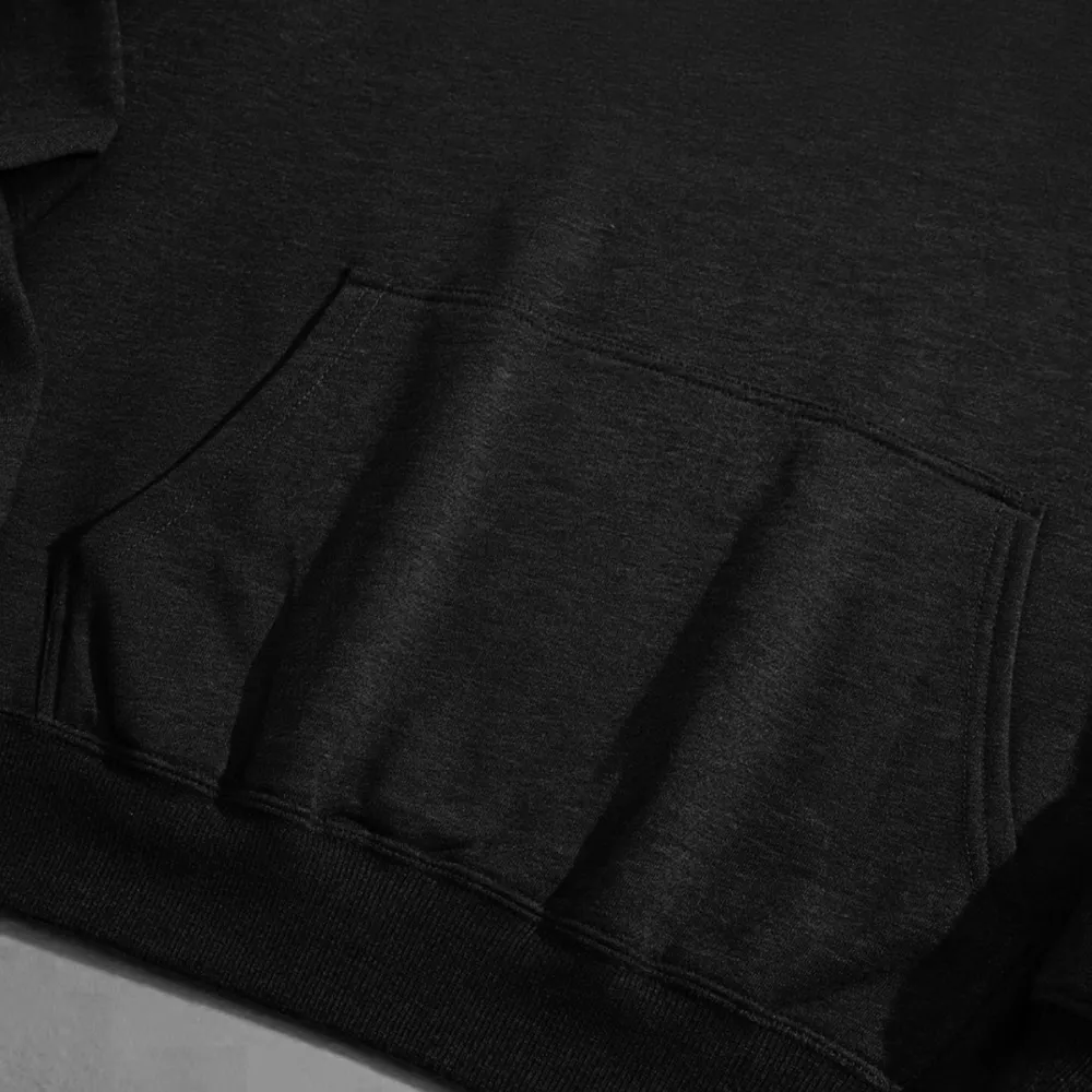 Bull Motif Black Hoodie With Casual Street Style