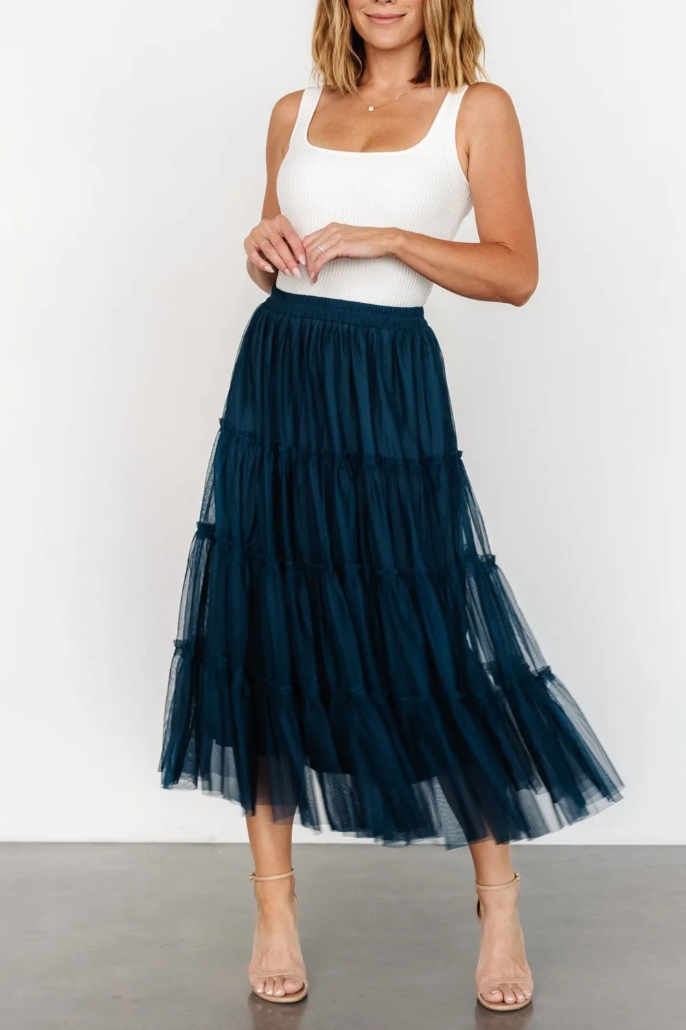 Lightweight Soft Sheer Fabric Skirt