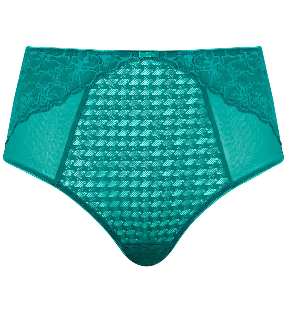 Essential High-Waist Stretch-Lace Floral Cheeky Brief Panty