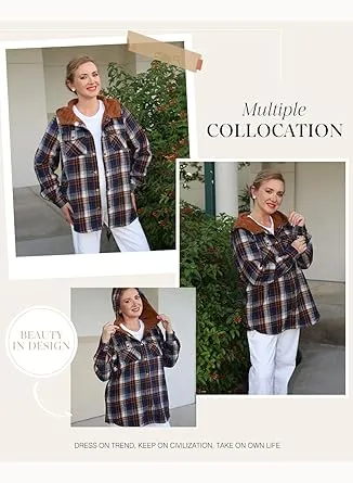 Warm Plaid Pocket Coat for Everyday Style