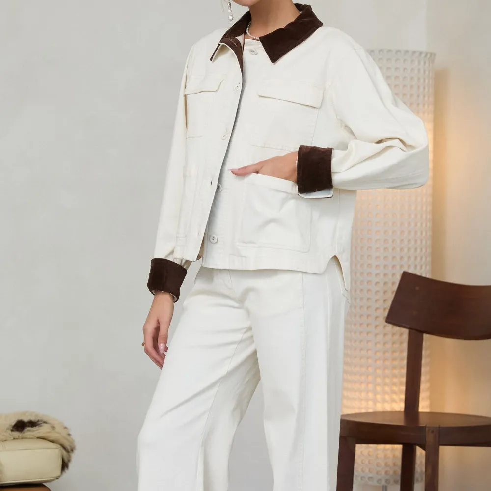 Contrast Barn Jacket