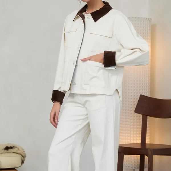 Contrast Barn Jacket
