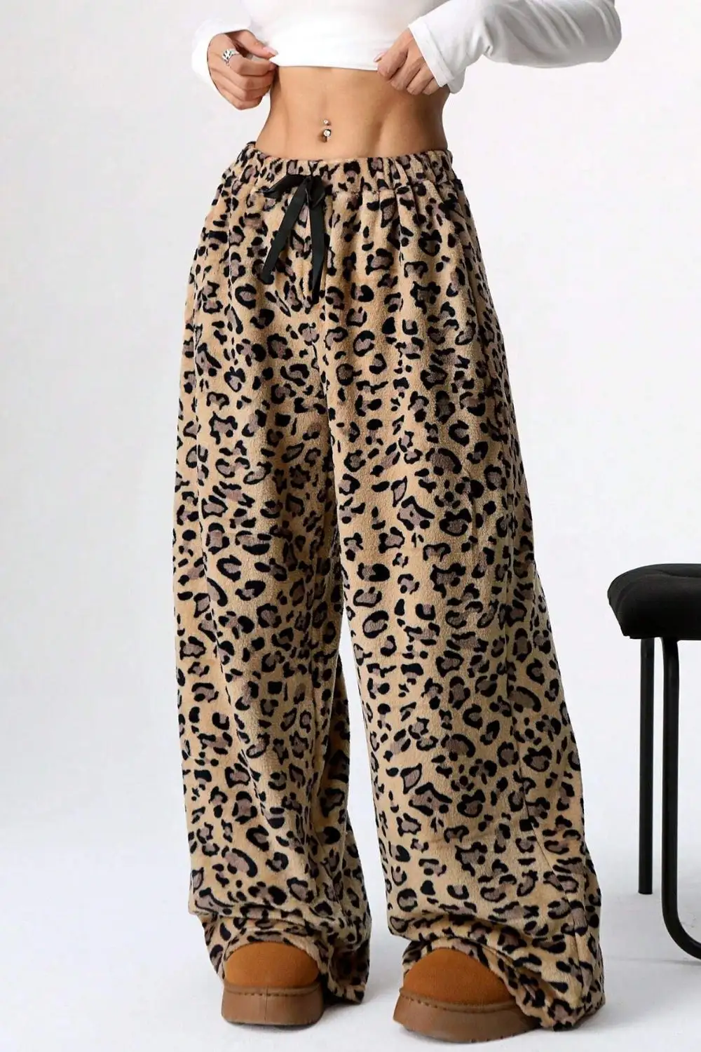 Leopard Wide Leg Pants Edit 1