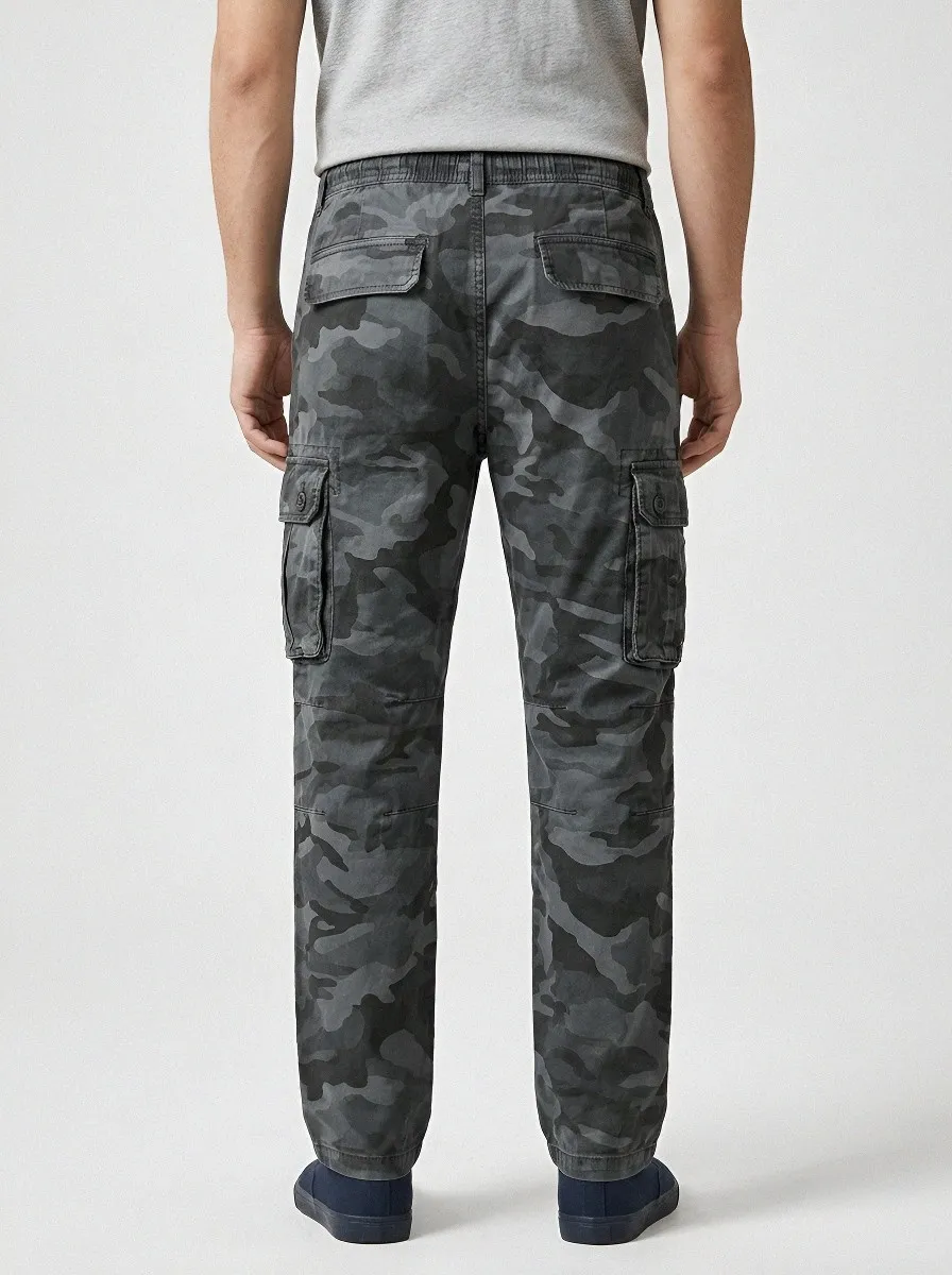 Combat-Inspired Camouflage Cargo Pants