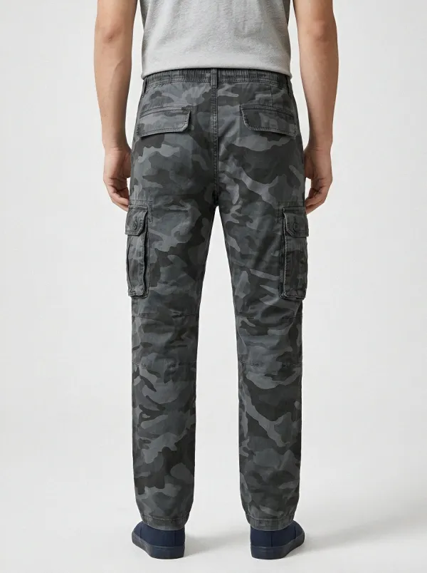 Combat-Inspired Camouflage Cargo Pants