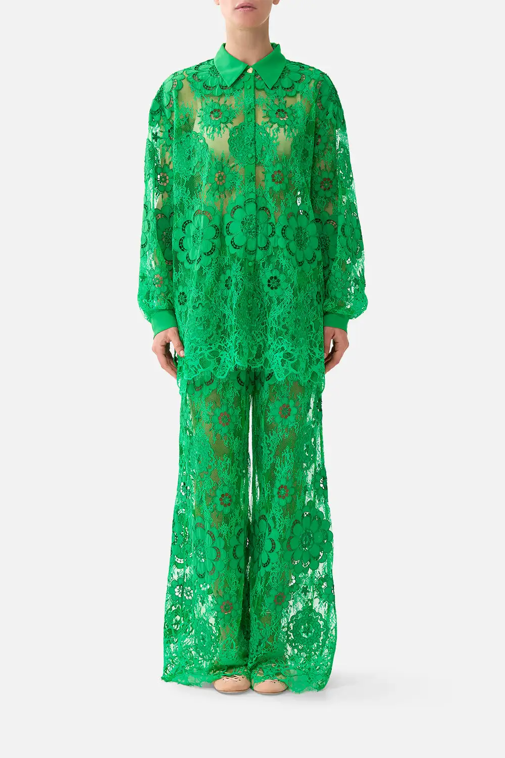 Printed Stepped Hem Shirt