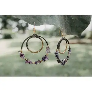 Jumping Through Hoops Earring