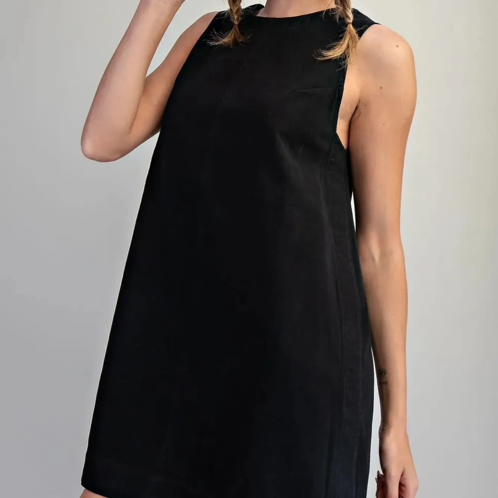 Sleeveless Shift Mini Dress