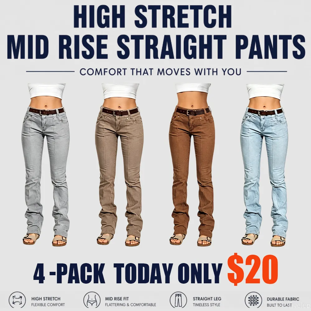 ⚡FINAL SALE⚡-Women’s High Stretch Mid Rise Pants