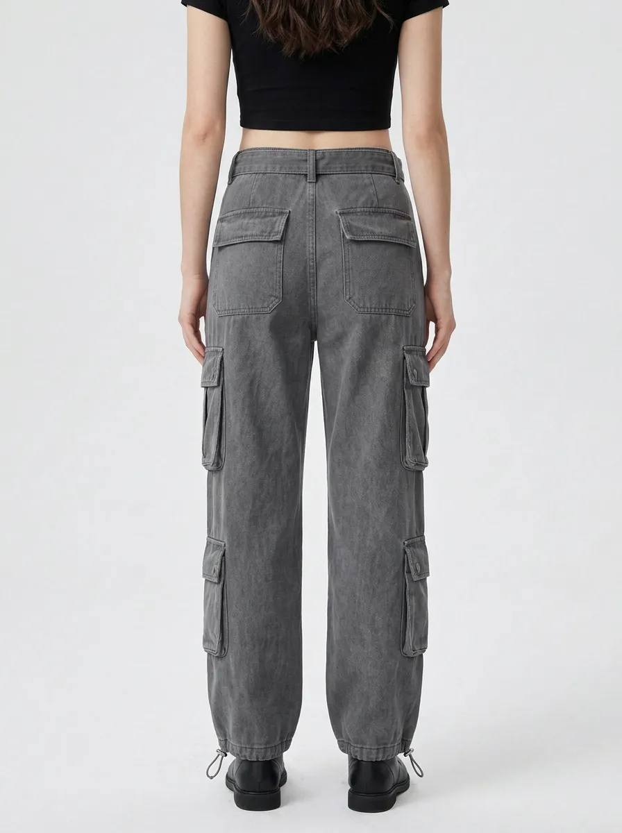 Streamlined Multi Pocket Collection Women's Multi Pocket Cargo Pants