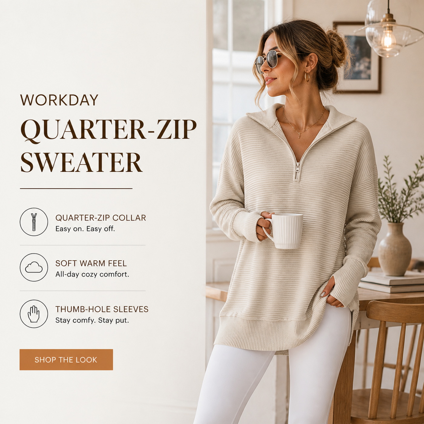 Quarter zip pullover sweater style overview