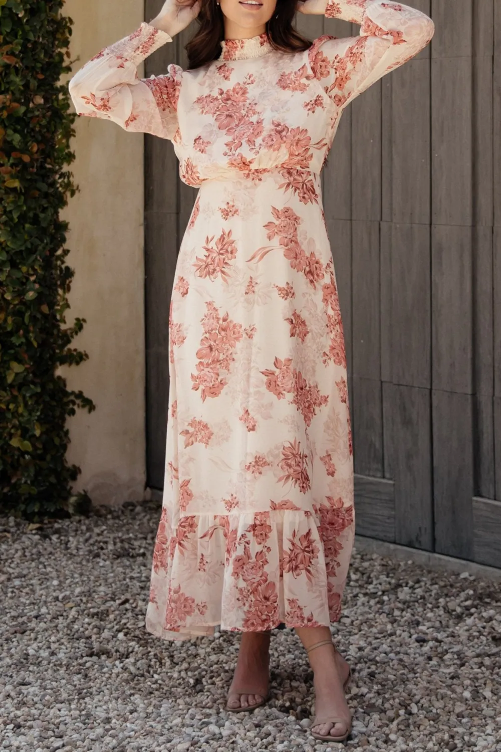 High Neck Temperament Comfortable High Waist  Dress