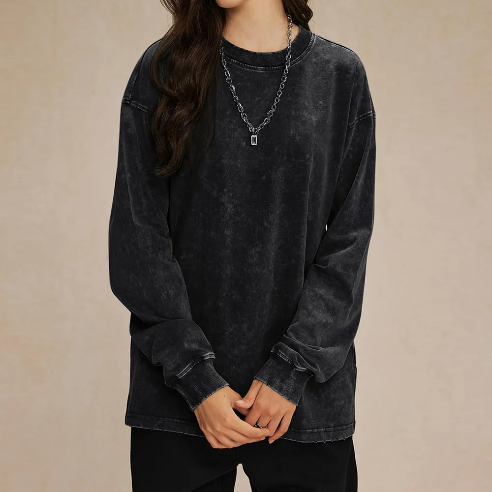 Acid-washed T-shirt