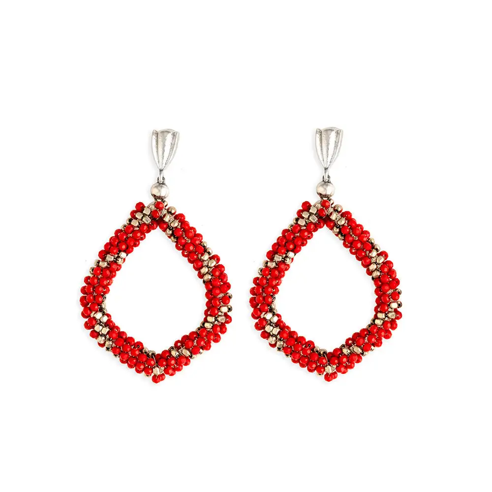 Delicate Expressive Artful Beaded Earrings