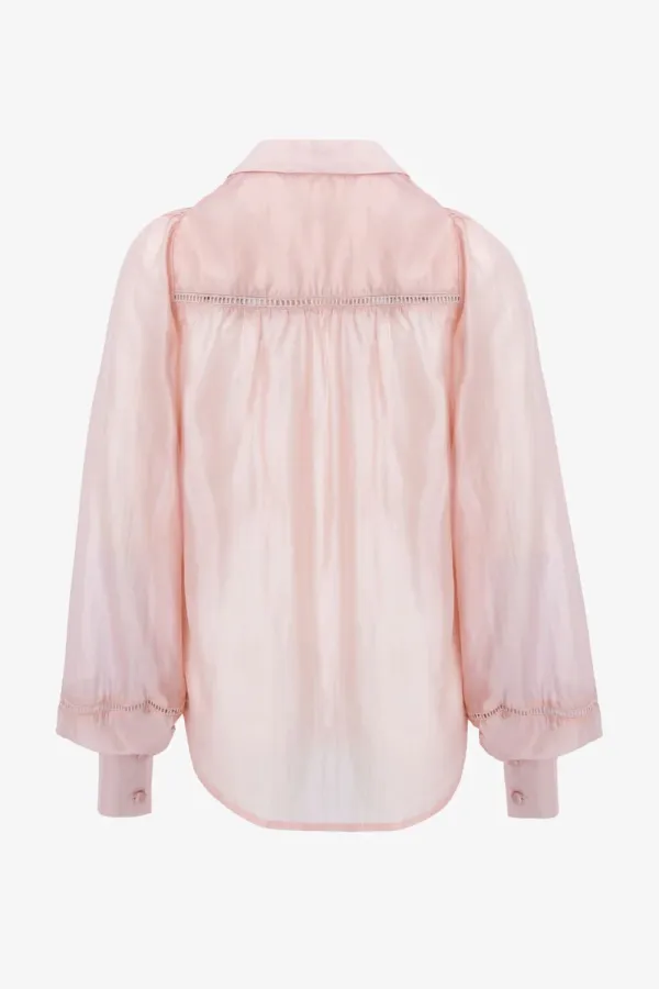 Elegant Lace Long Sleeve Shirt