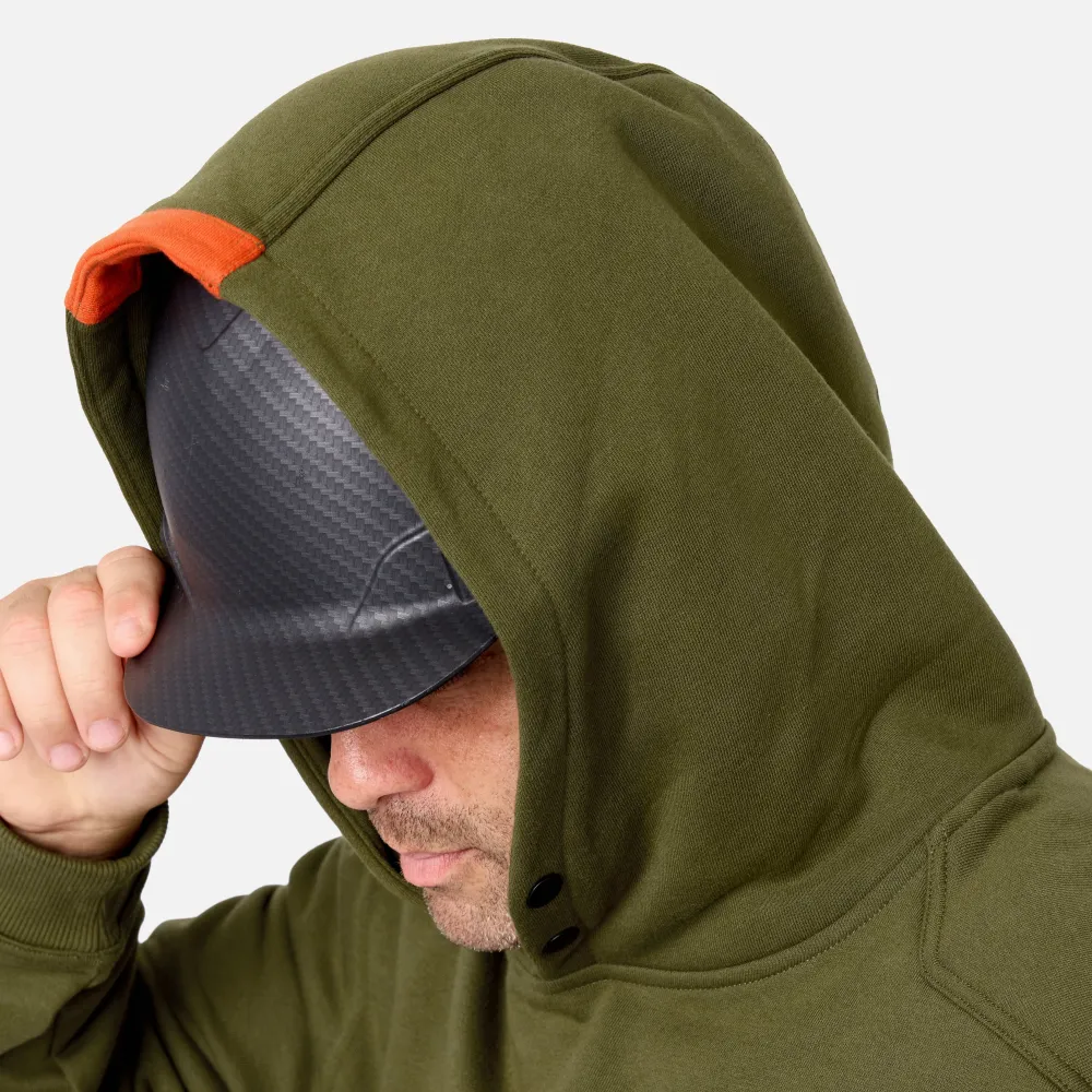 The Shevlin Hoodie Men's Water Resistant Workwear Hoodie  Midweight Fabric, DWR Finish & Hard Hat-Compatible Hood