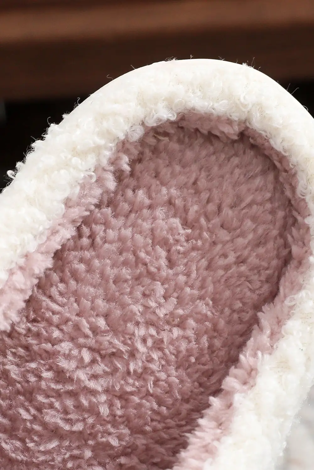 Ribbon Bow Plush House Slippers