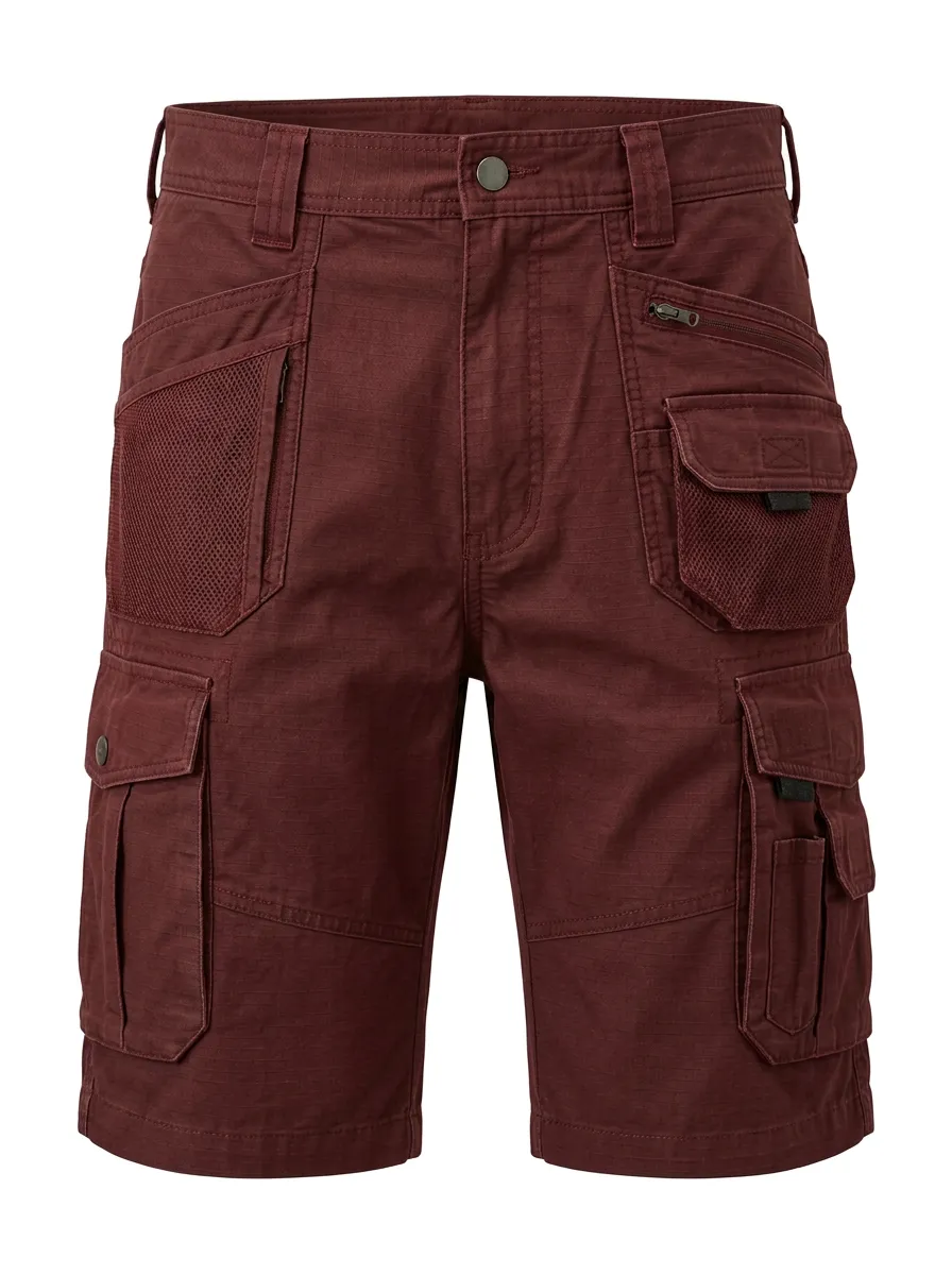 Men's Olive Green Multi-Pocket Tactical Cargo Shorts
