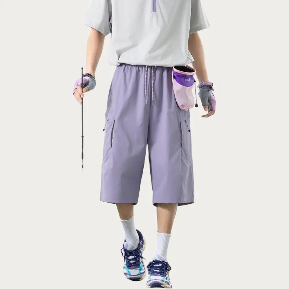 Refined Drawstring Pocketed Lightweight Men's Athletic Shorts