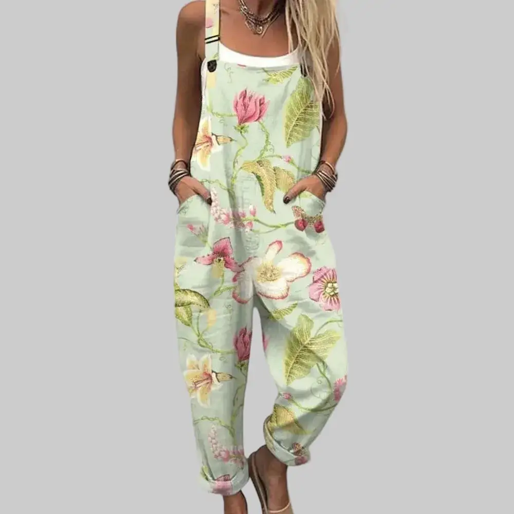 Lightweight Floral Relaxed Jumpsuit