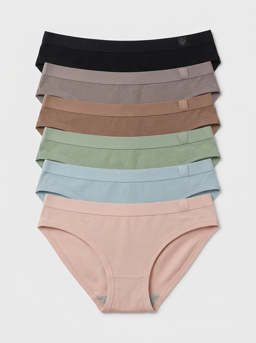 Women's Clean-Edge Everyday Mid-Rise Briefs 6-Pack