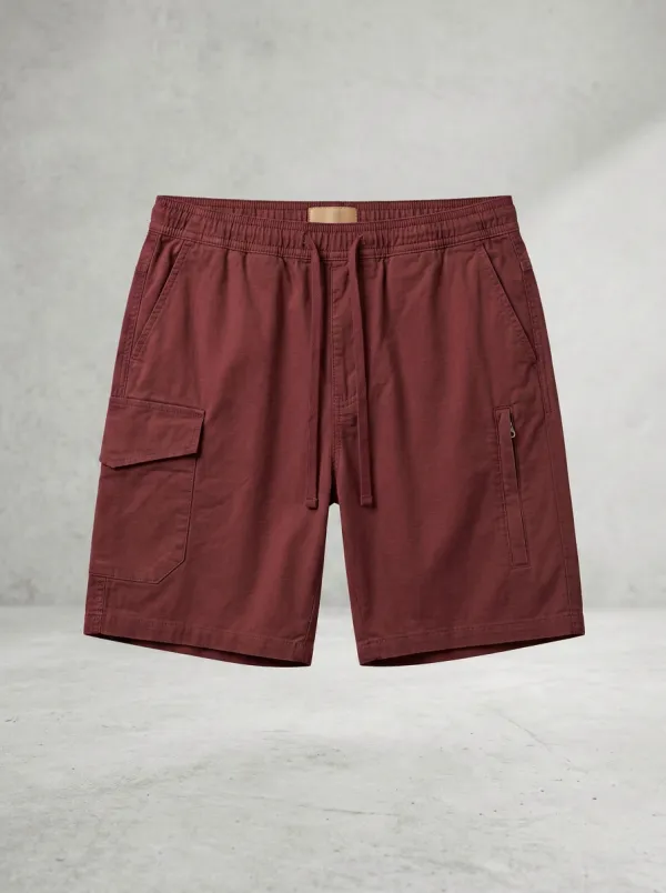 Men's Casual Outdoor Khaki Multi-Pocket Cargo Shorts