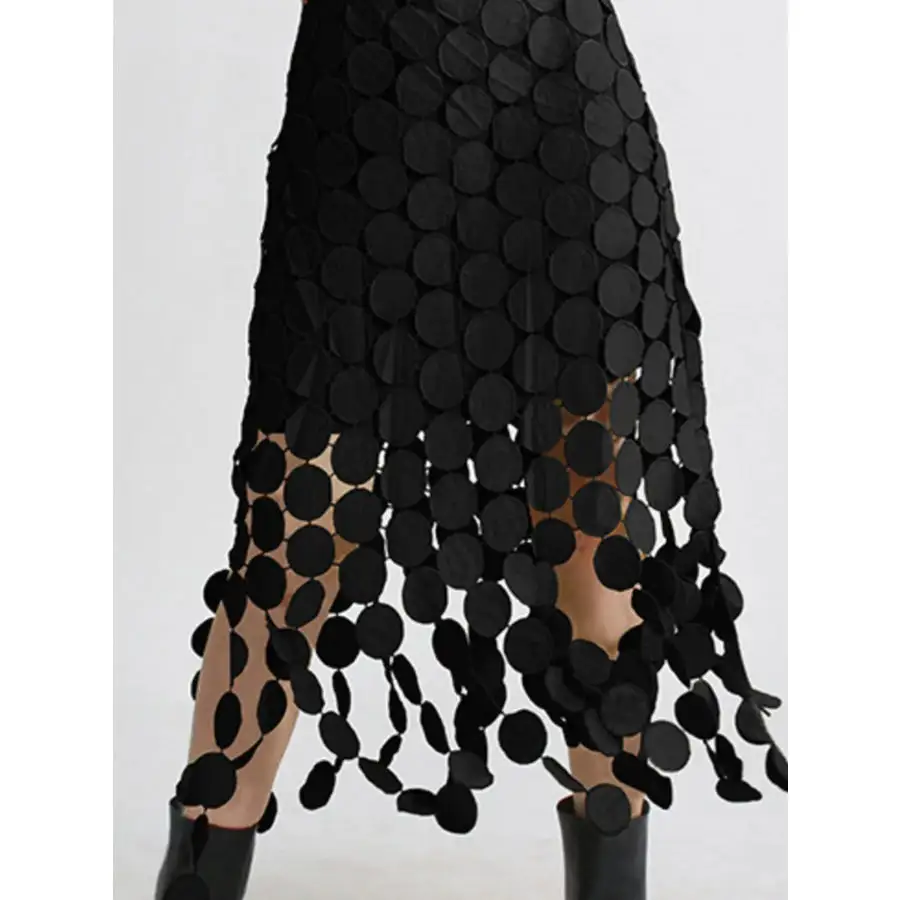 Fringe Midi Skirt