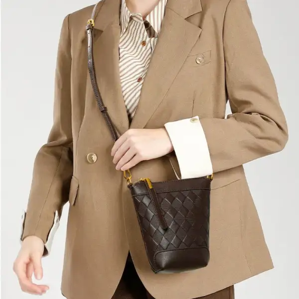 Easy-Access Leather Phone Crossbody Bag