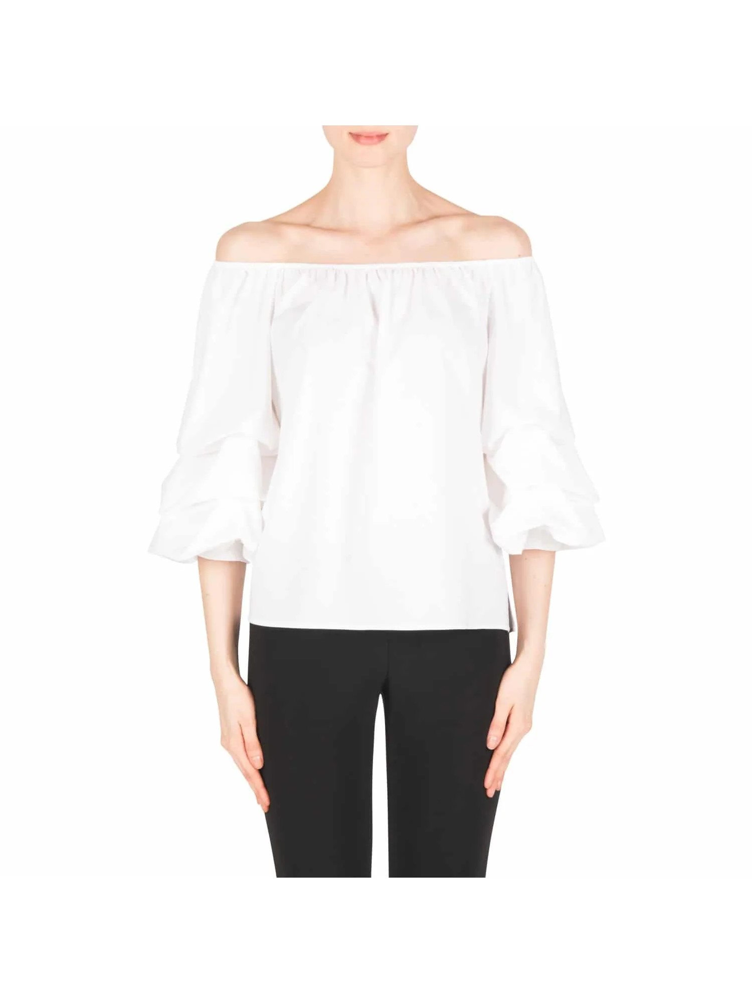 White Off - Shoulder Puff - Sleeve Top