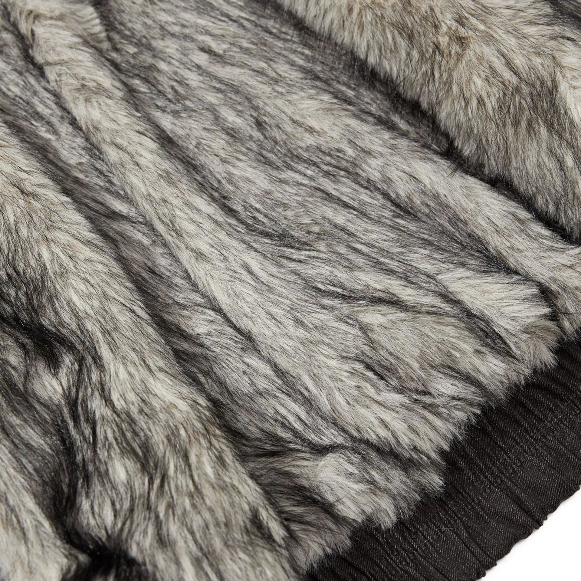 Plush High-Neck Cropped Jacket