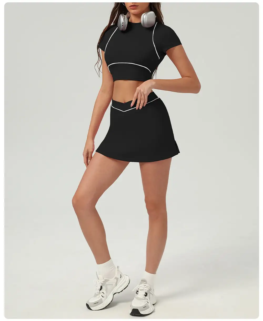 Quick-Dry Tennis Top, Trousers and Skort Active Set