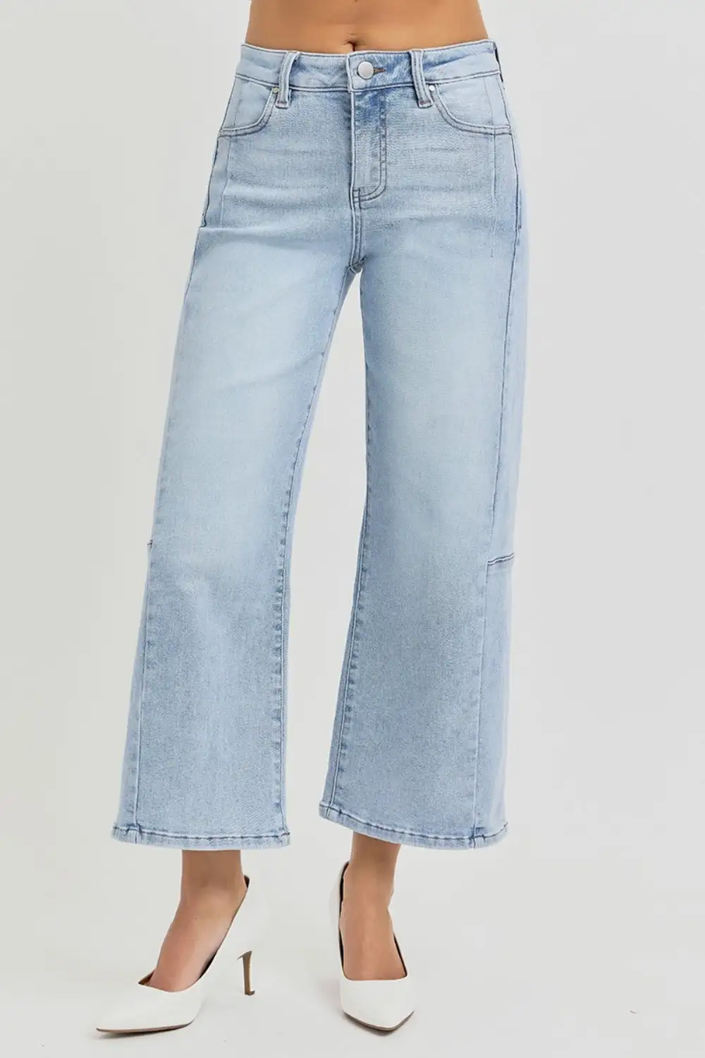 Tiered Breezy Denim Jeans
