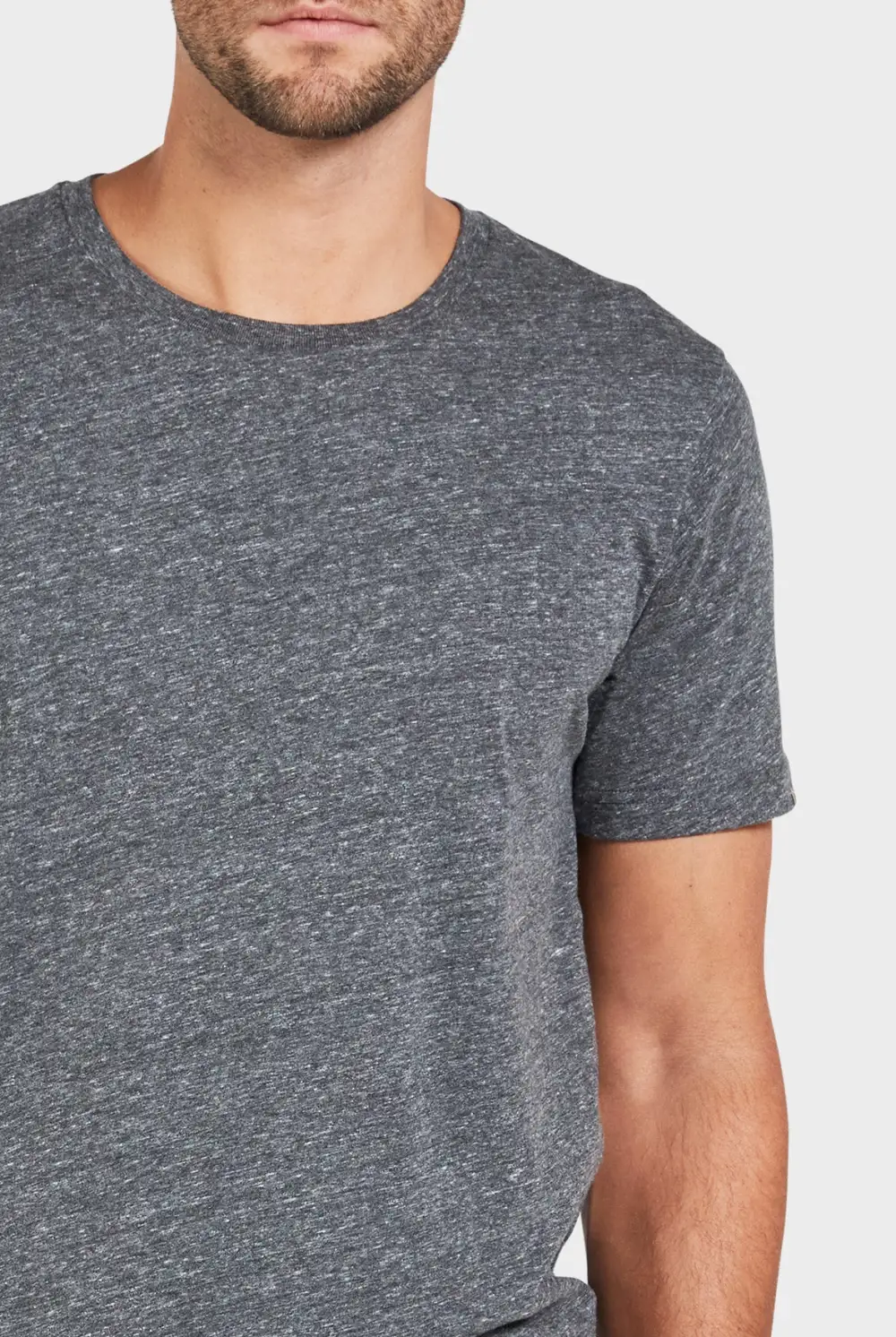 Ash Marle Short Sleeve Crew Neck Heathered Tee