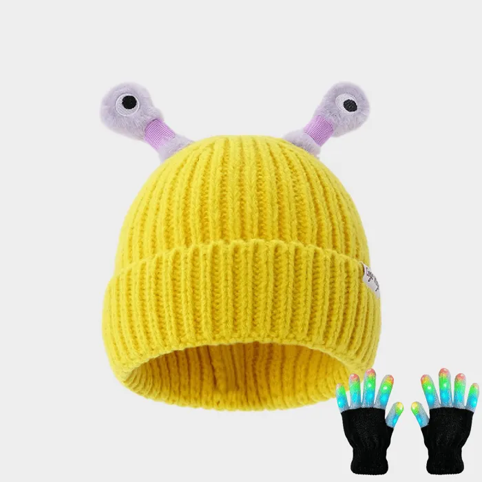 🔥Spring Hot Sale - 49% OFF🔥 Parent-Child Cute Glowing Little Monster Knit Hat