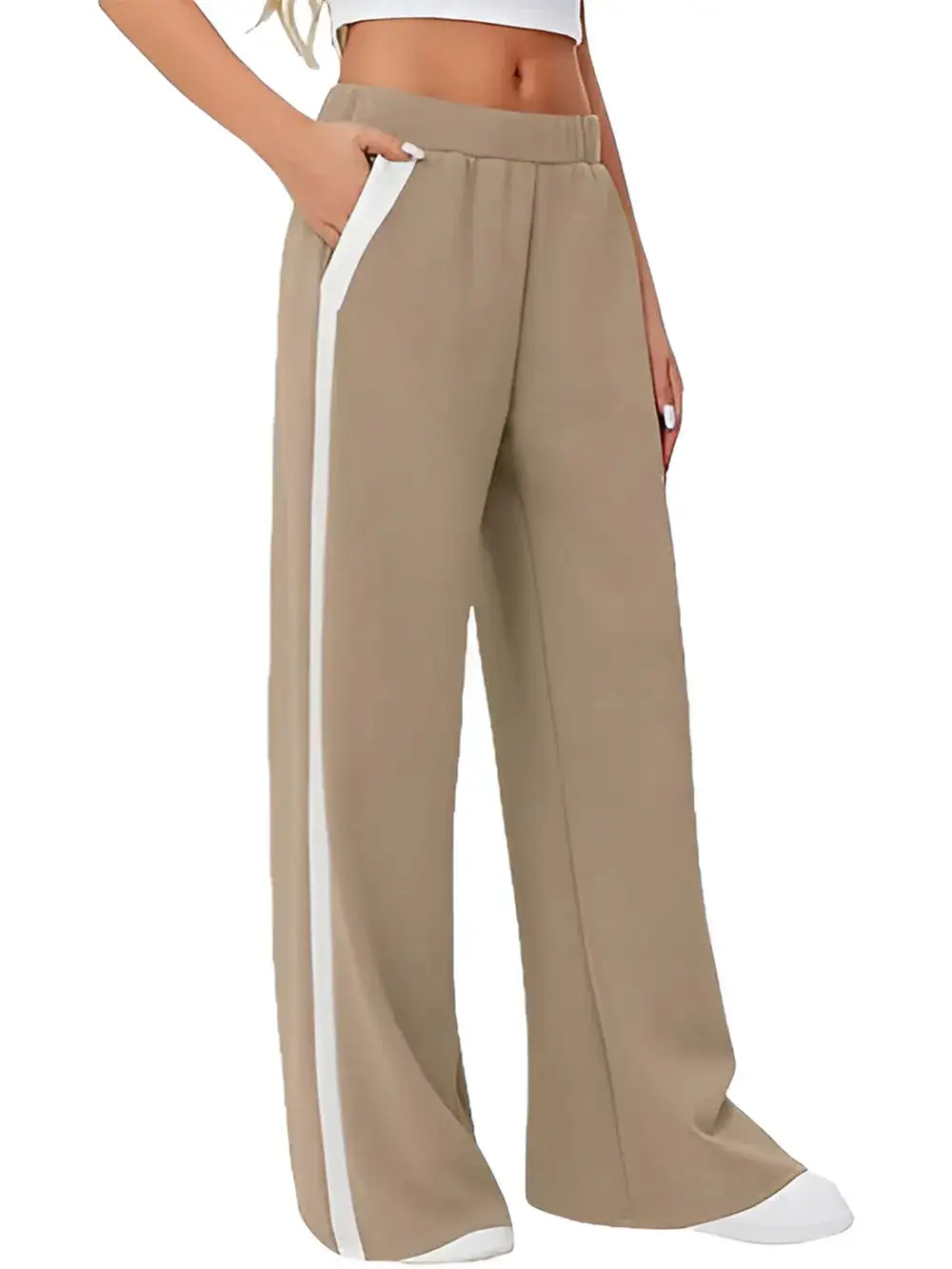 Wide Leg Striped Pants