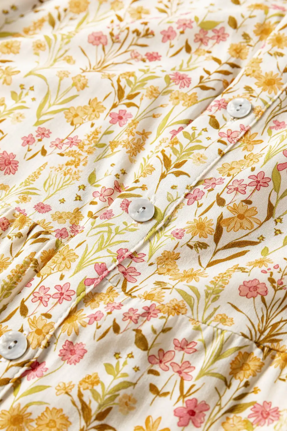 Balanced Detail Floral Printed Ruffle Dress
