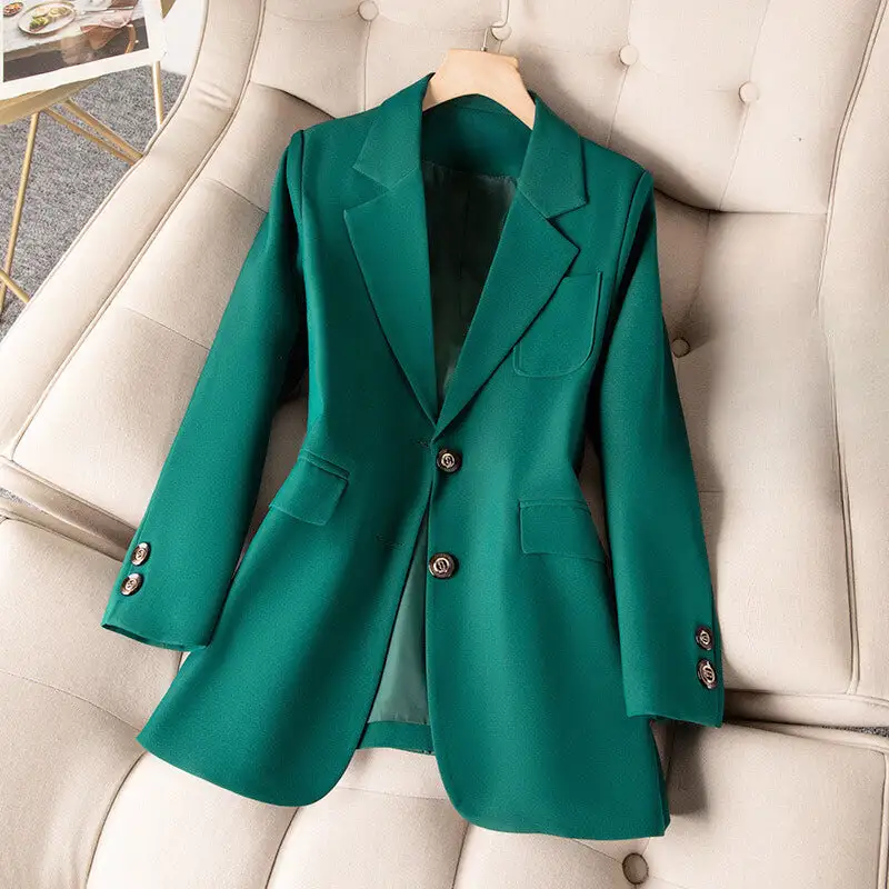 Women's Classic Two-Button Blazer And Trousers Set