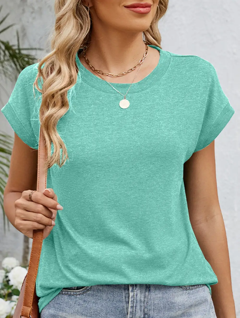 Easy Fit Loose Crew Neck Short Sleeve Tee