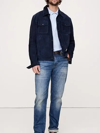 Men's Blue Meditation Soft Cotton Polo Shirt