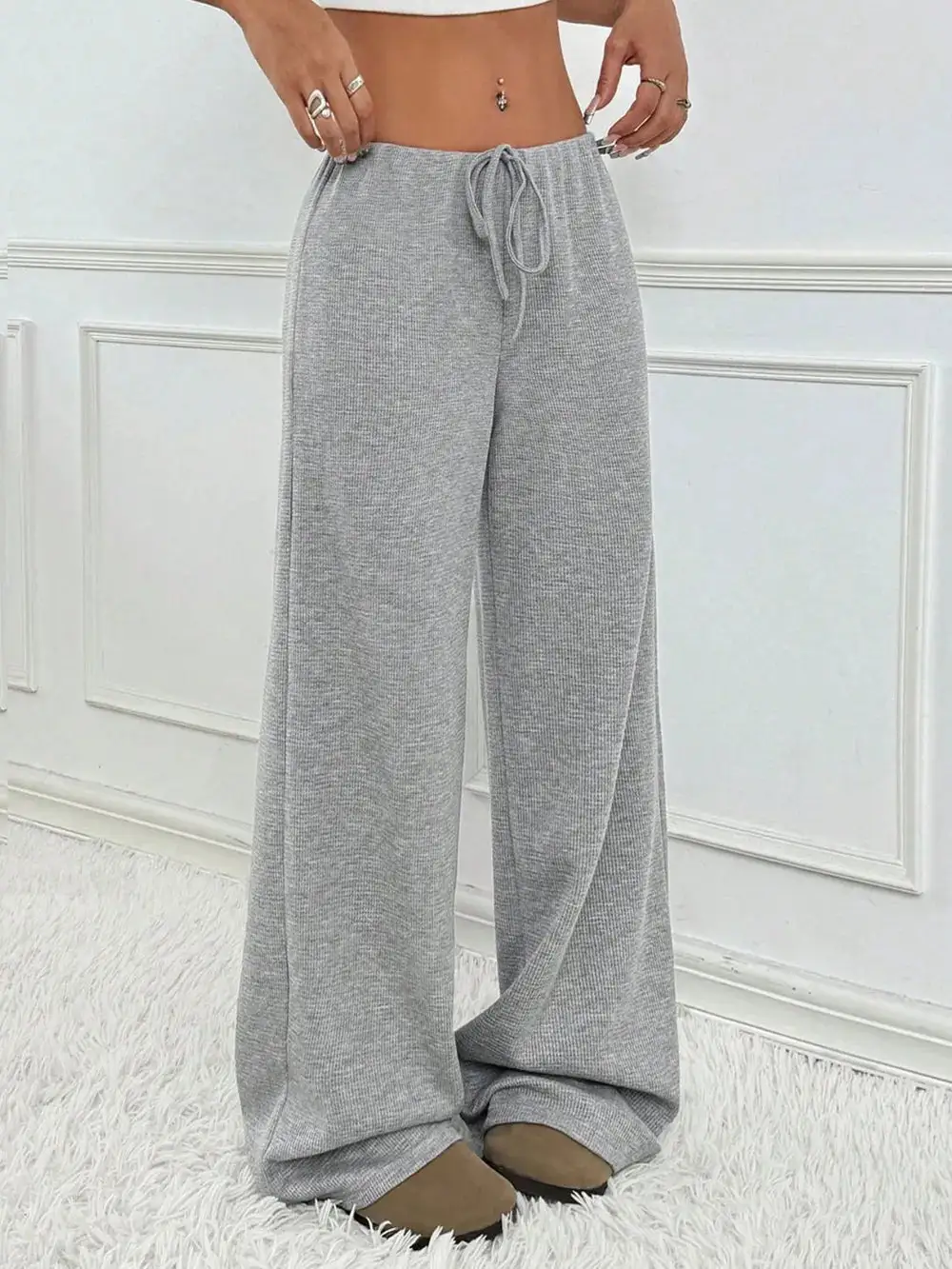 Modern Tie Waist Tie Detail Pants