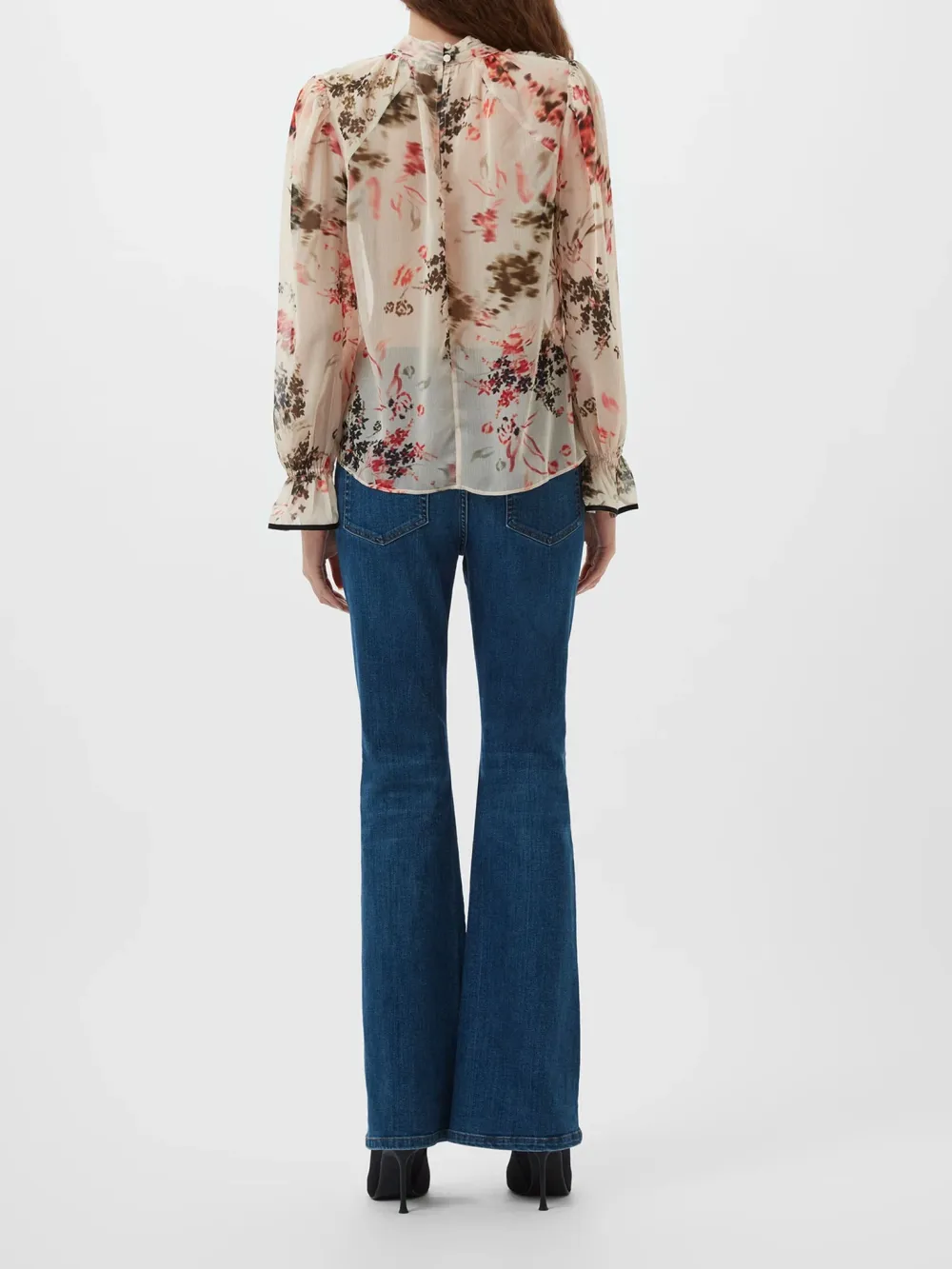 Elegant And Elegant Printed Hollow Top