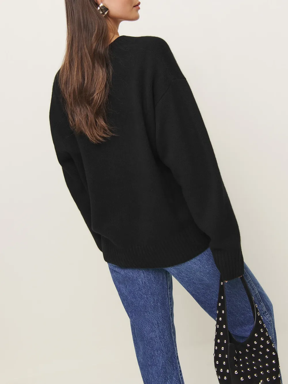 Classic V Neck Knit Sweater